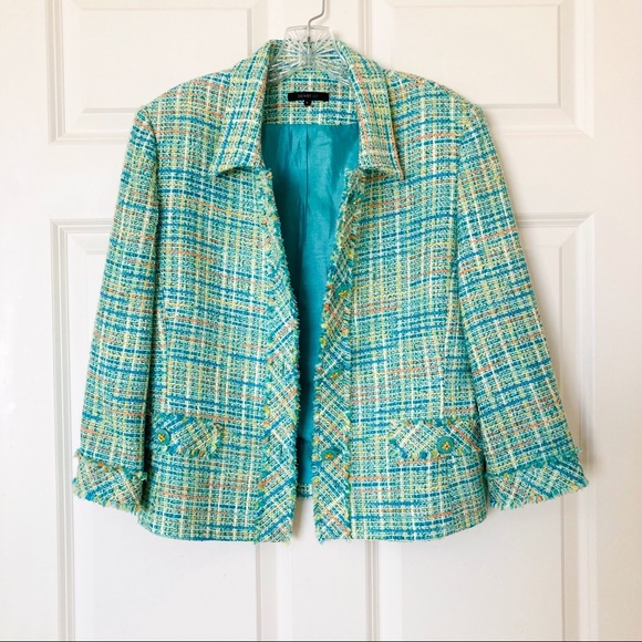 Henry Lee Vintage Boucle Knit Jacket Size 8 - Picture 3 of 6